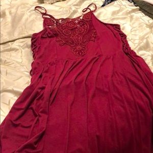 Xhilaration Pink Lace Top Dress